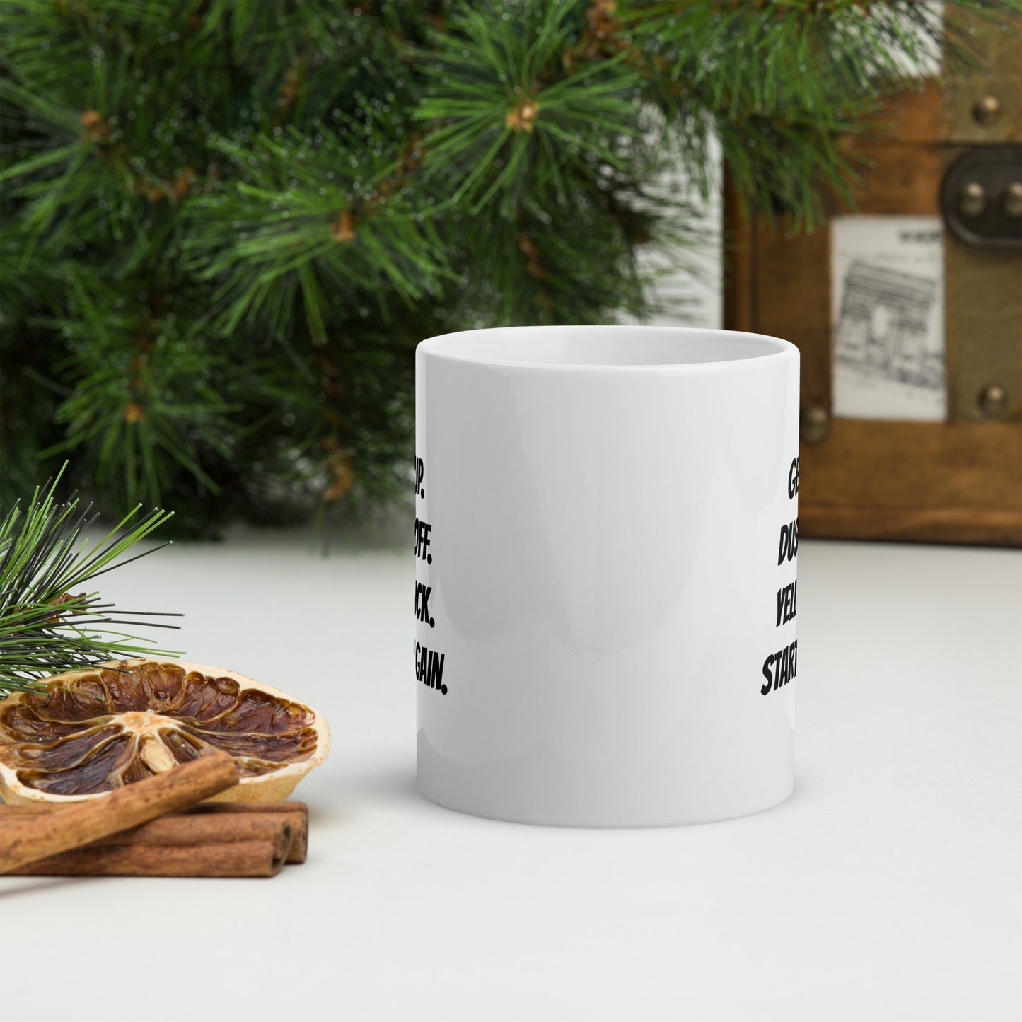 Get up Dust off Mug