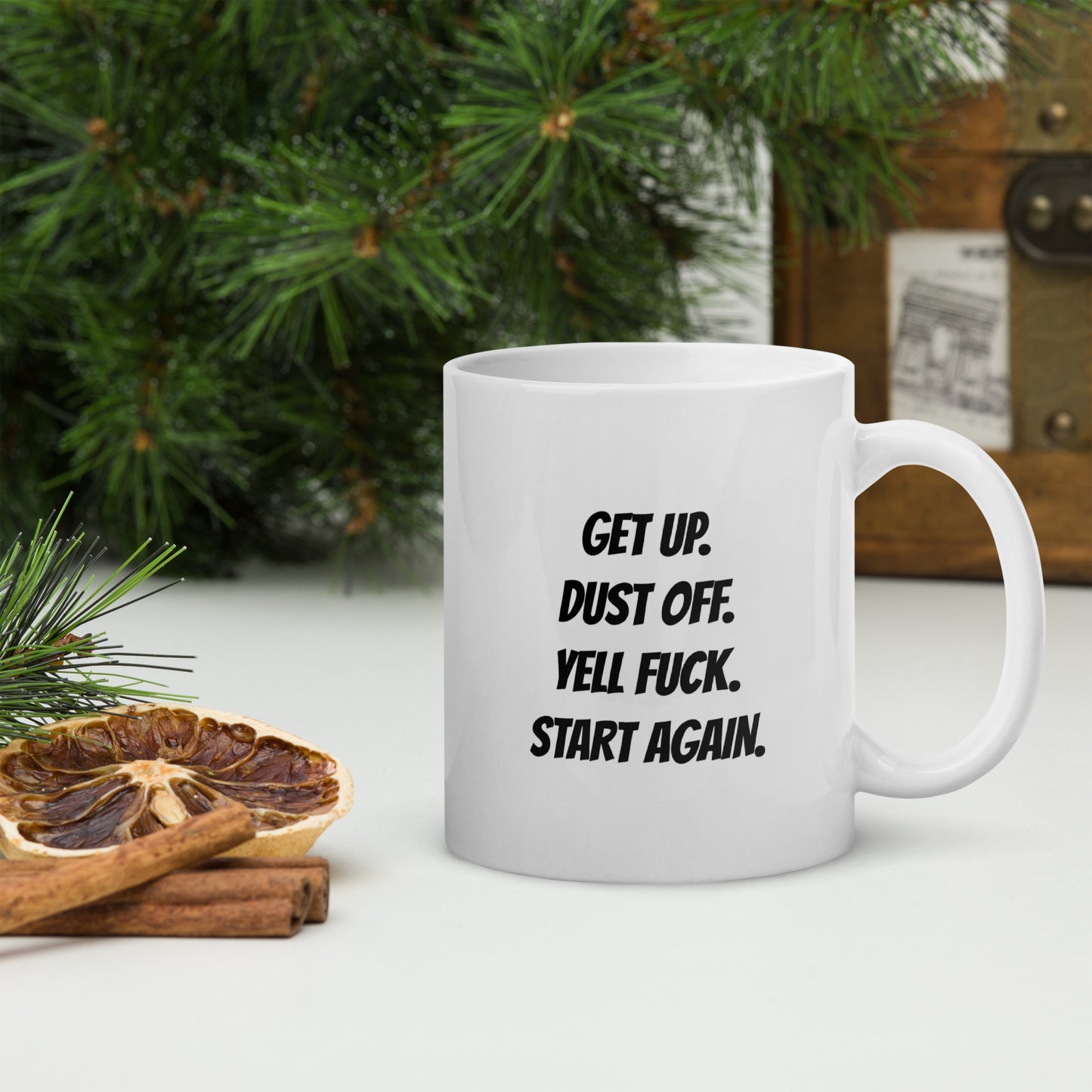 Get up Dust off Mug