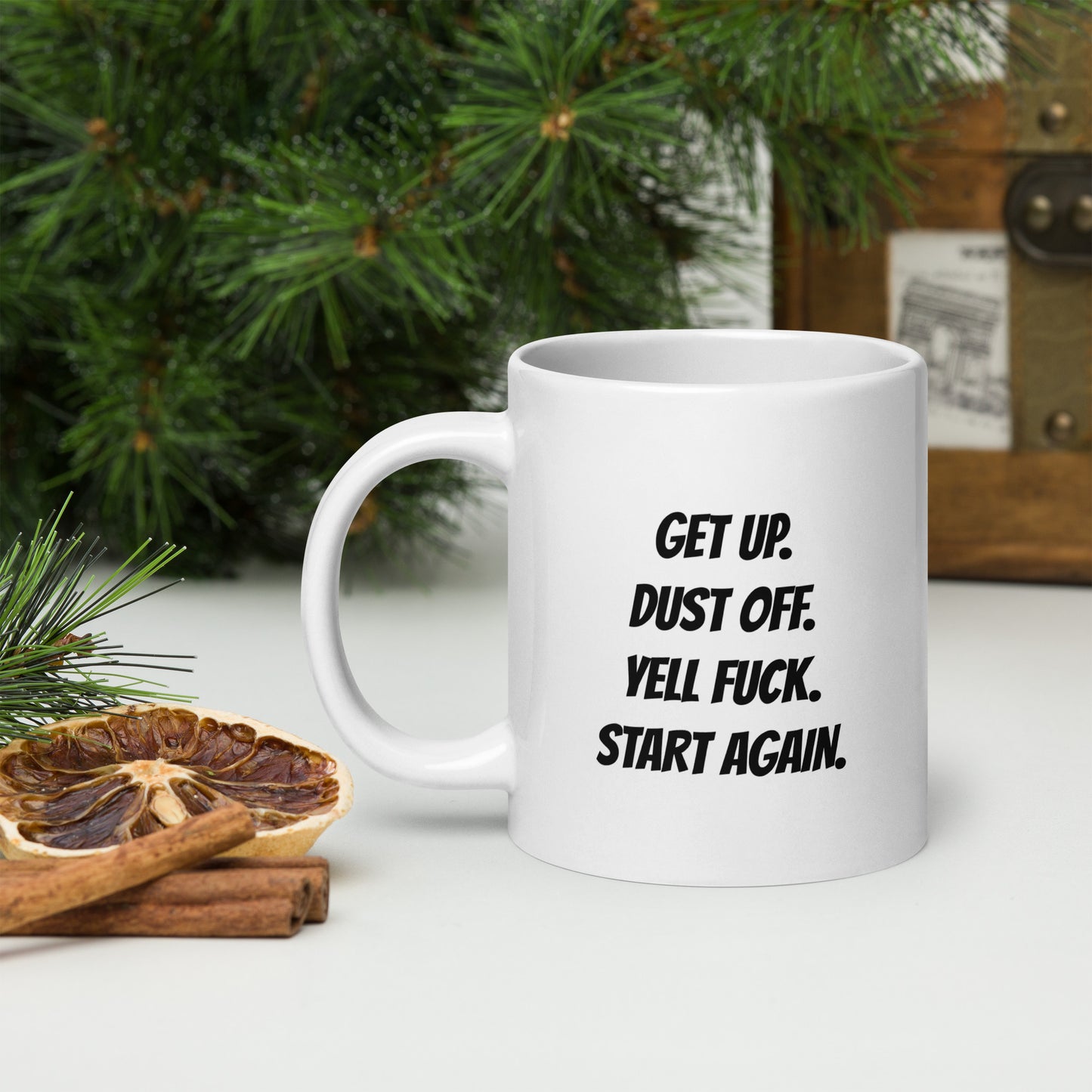 Get up Dust off Mug